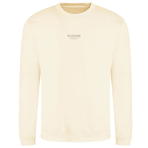 Essentials Collection hoodie – navy men's hoodie with white Essentials Collection letters and Players Couture logo on the
