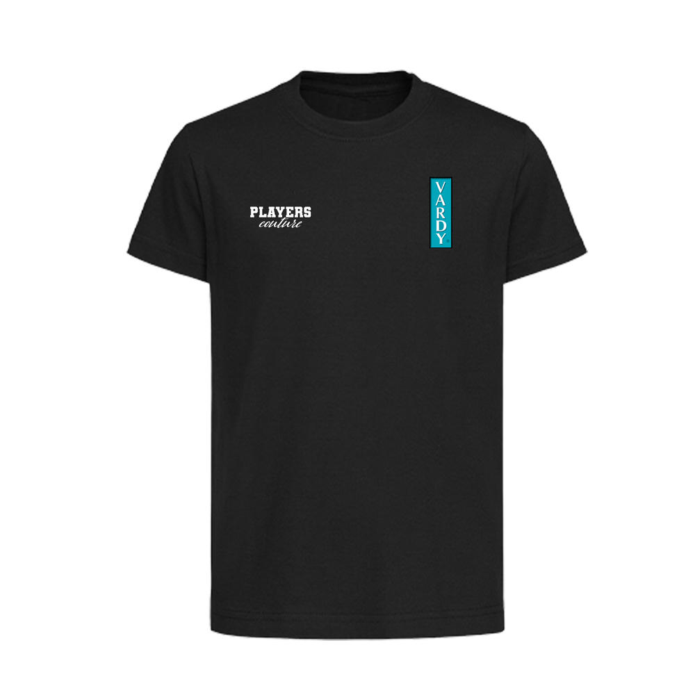Jamie Vardy Logo Players Couture Kids T-Shirt Black