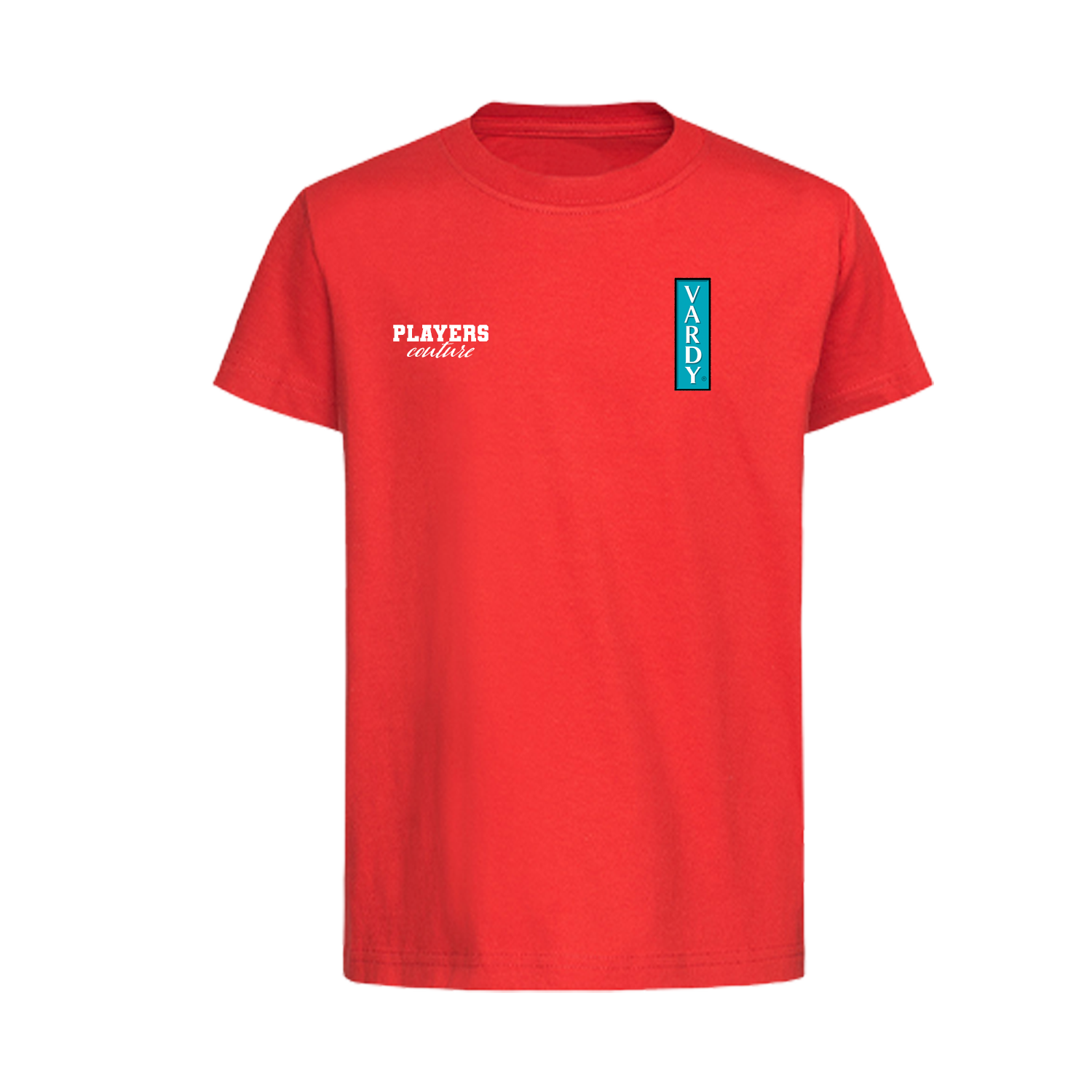 Jamie Vardy Logo Players Couture Kids T-Shirt Red