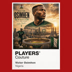 Victor Osimhen Nigeria Atlas Frame artwork by Players Couture
