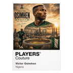 Victor Osimhen Nigeria Atlas Frame artwork by Players Couture