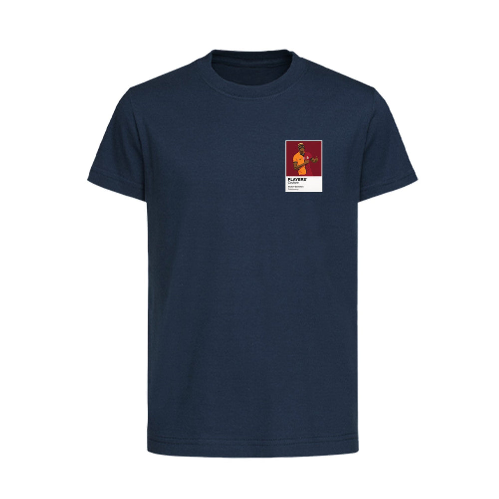 Victor Osimhen Galatasaray Icon Frame Kids T-Shirt — Navy