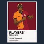 Victor Osimhen Galatasaray Icon Frame — Navy