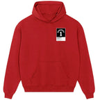 Victor Wembanyama 1 hoodie – red men's hoodie featuring the Victor Wembanyama 1 Players Couture logo