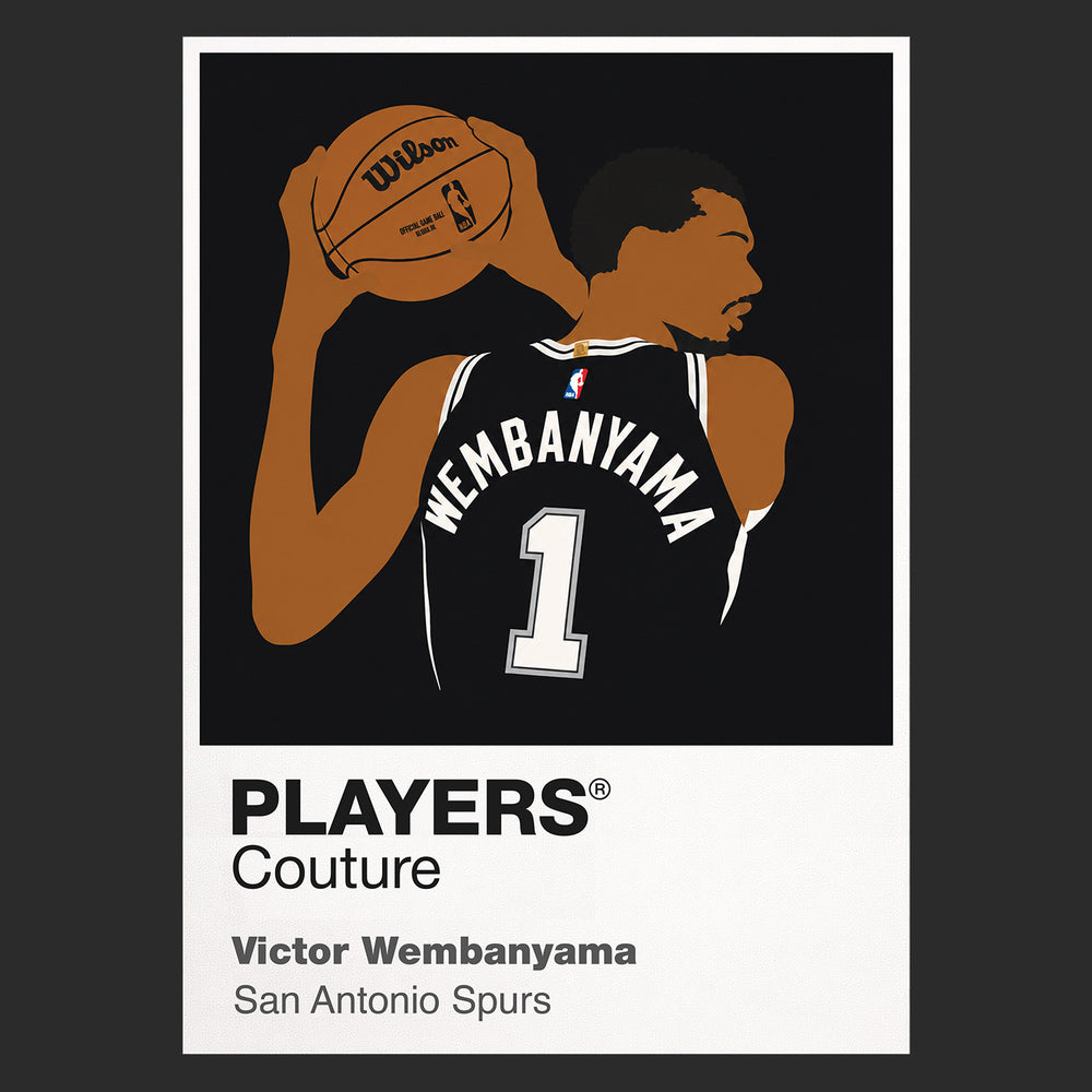 Victor Wembanyama Spurs Basketball Icon Frame Men's Hoodie