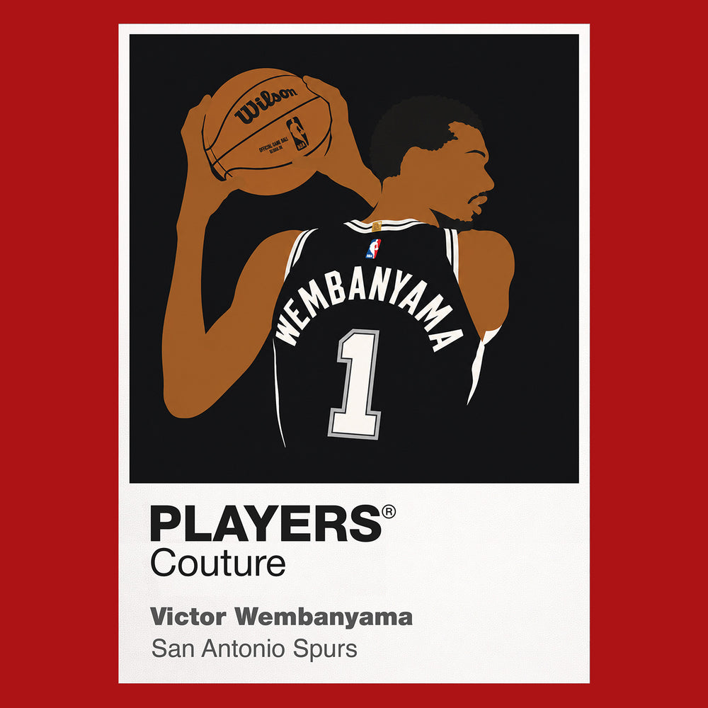 Victor Wembanyama Spurs Basketball Icon Frame Men's Hoodie