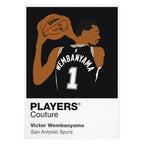Victor Wembanyama Spurs Basketball Icon Frame Men's Hoodie