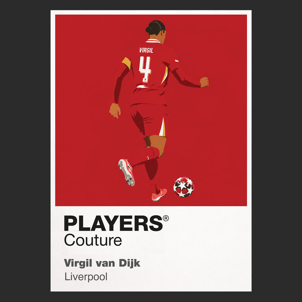 Virgil Van Dijk Liverpool Icon Frame — Black