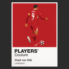 Virgil Van Dijk Liverpool Icon Frame — Black