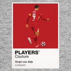 Virgil Van Dijk Liverpool Icon Frame Kids Hoodie — Gray Artwork