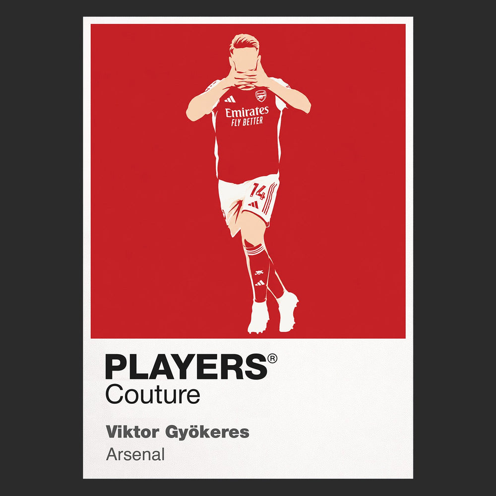 Viktor Gyokeres Arsenal Icon Frame Kids Hoodie — Black Artwork