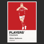 Viktor Gyokeres Arsenal Icon Frame Kids Hoodie — Black Artwork