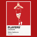 Viktor Gyokeres Arsenal Icon Frame — Red