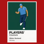 Viktor Hovland Golf Icon Frame Men's Polo Shirt