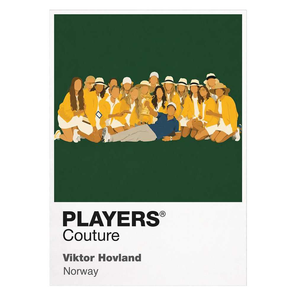 Viktor Hovland Ladies Man Golf Icon Frame Men's Polo Shirt