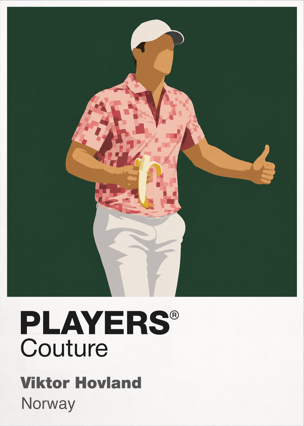 Viktor Hovland Banana Golf Icon Frame - Icon Design (View 9)