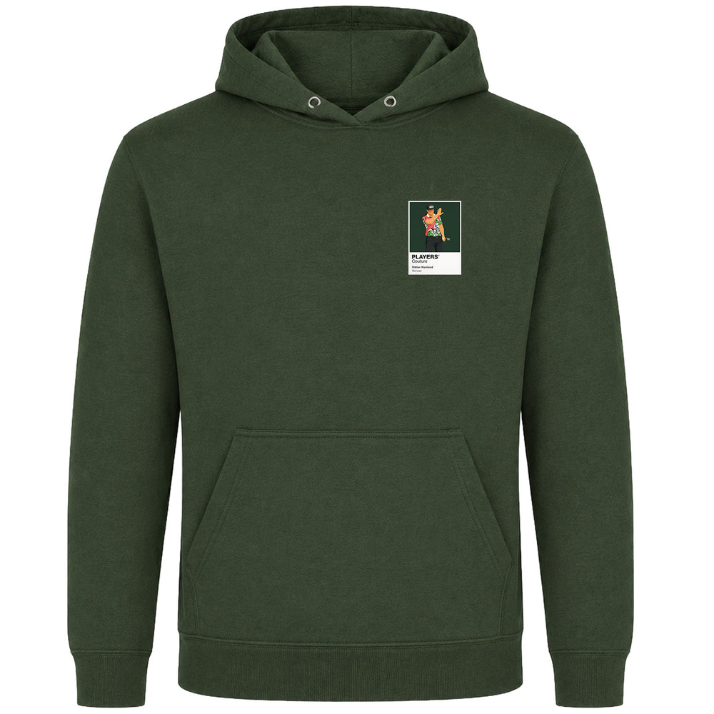 Viktor Hovland Masters Golf Icon Frame Men's Hoodie - Earthy Green