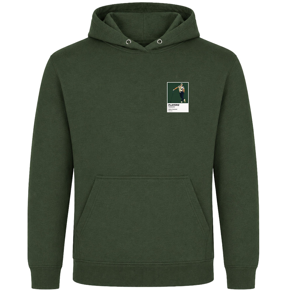 Viktor Hovland 2 Golf Icon Frame Men's Hoodie - Earthy Green