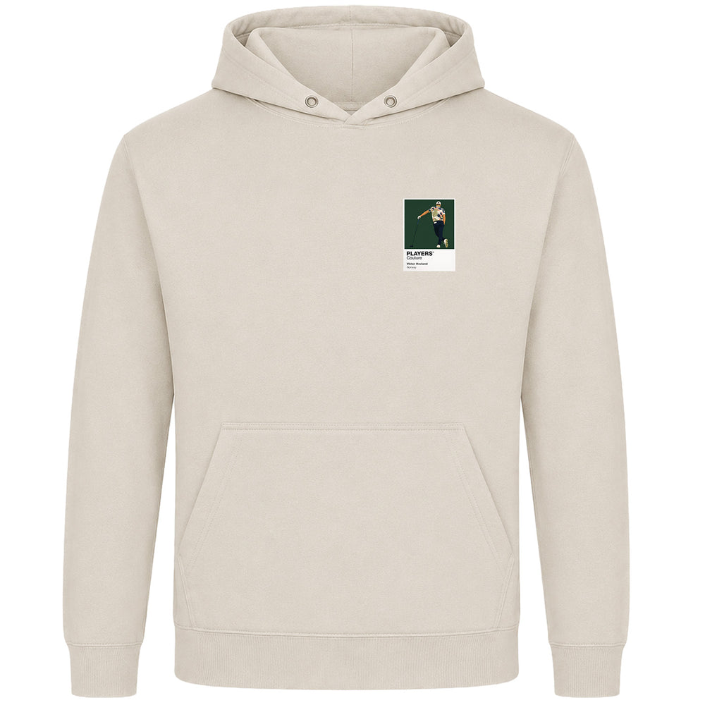 Viktor Hovland 2 Golf Icon Frame Men's Hoodie - Beige