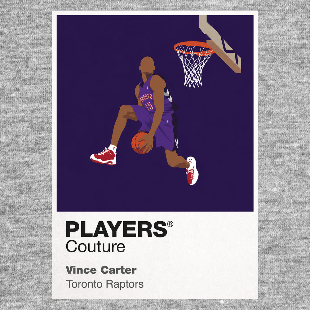 Vince Carter Raptors Basketball Icon Frame Men's Hoodie