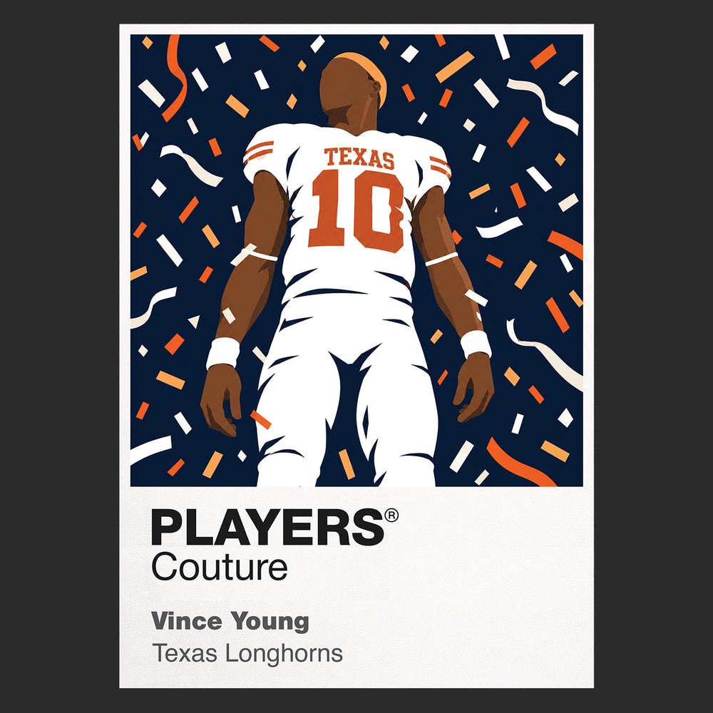 Vince Young Texas Longhorns American Football Icon Frame Men's Hoodie