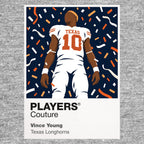 Vince Young Texas Longhorns American Football Icon Frame Men's Hoodie