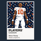 Vince Young Texas Longhorns American Football Icon Frame Men's Hoodie