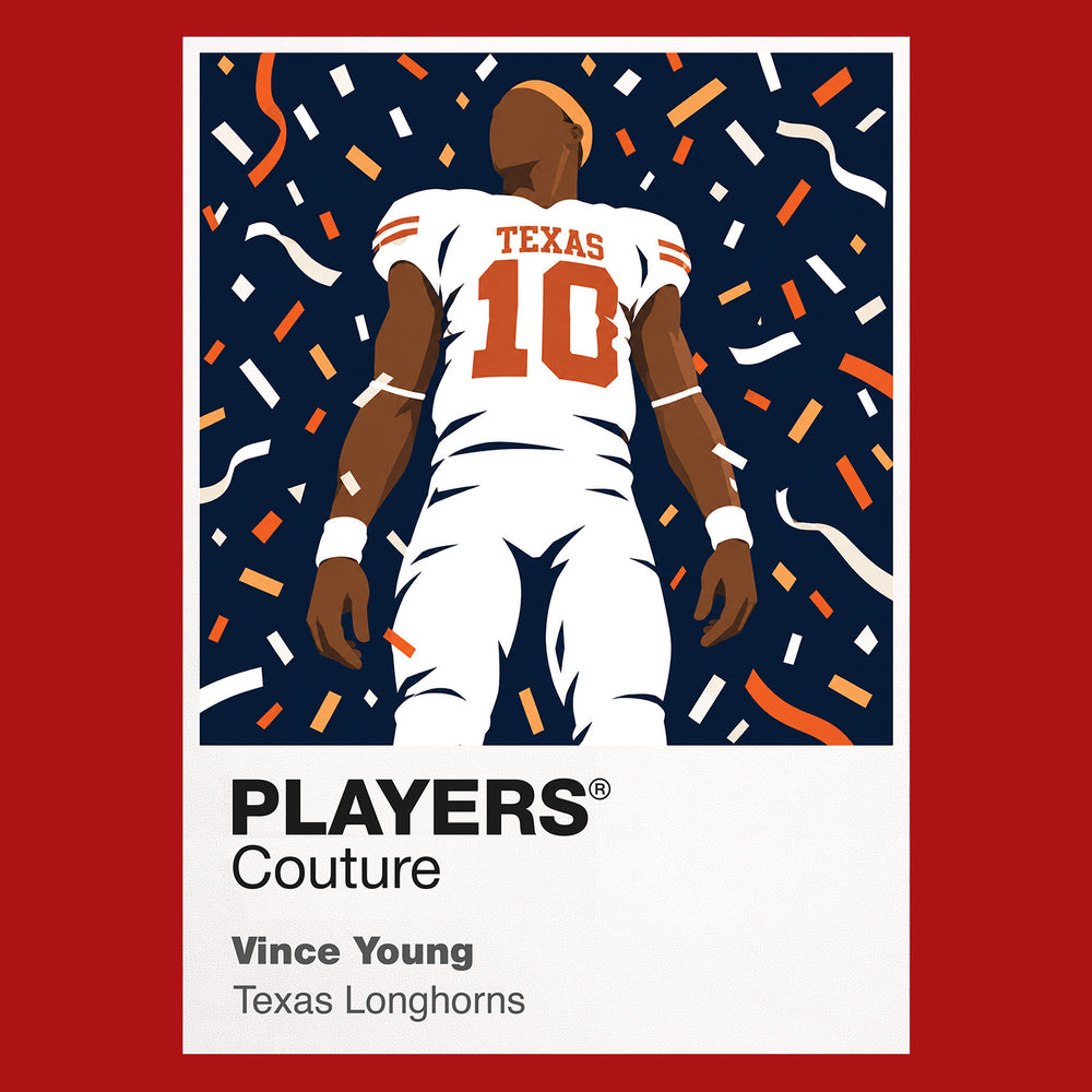 Vince Young Texas Longhorns American Football Icon Frame Men's Hoodie