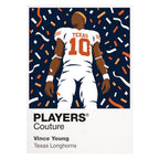Vince Young Texas Longhorns American Football Icon Frame Men's Hoodie