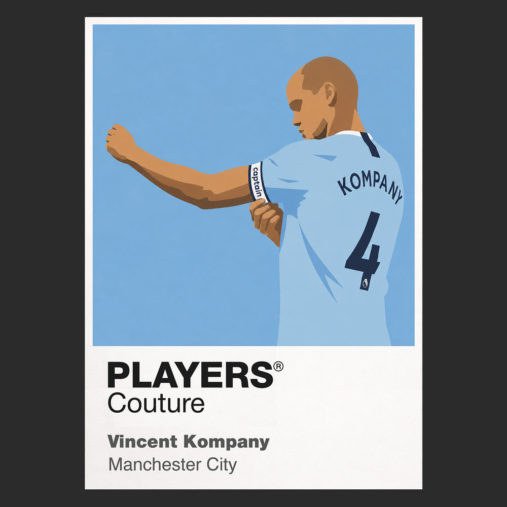 Vincent Kompany Manchester City Icon Frame — Black