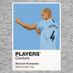 Vincent Kompany Manchester City Icon Frame — Gray