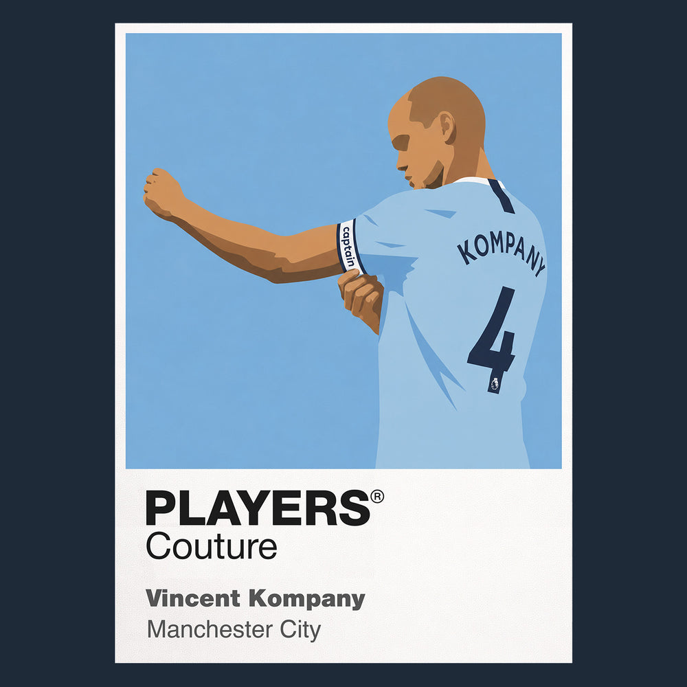 Vincent Kompany Manchester City Icon Frame — Navy