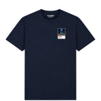 Vincent Kompany Manchester City Icons in Lights Frame Men's T-Shirt in Navy
