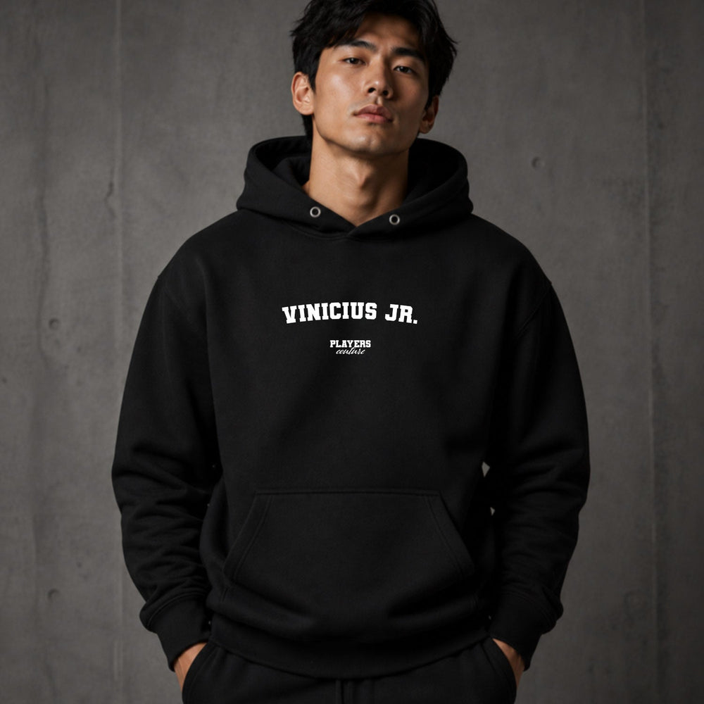 Vinícius Jr. black hoodie lifestyle image 3