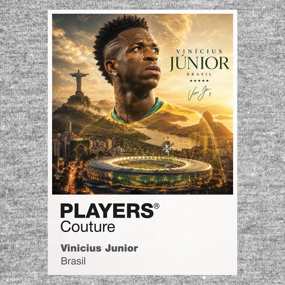 Vinicius Junior Brazil Atlas Frame artwork by Players Couture