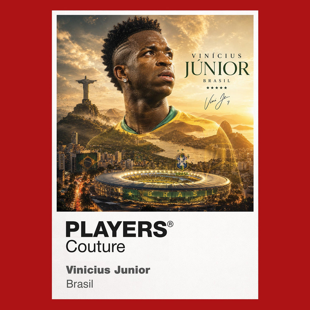 Vinicius Junior Brazil Atlas Frame artwork by Players Couture