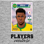 Vinicius Junior World Cup Sticker Men's Hoodie – vinicius junior grey Players Couture design