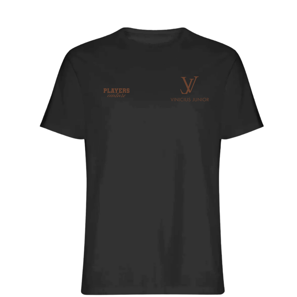 Vinicius Junior Logo Players Couture Mens T-Shirt Black