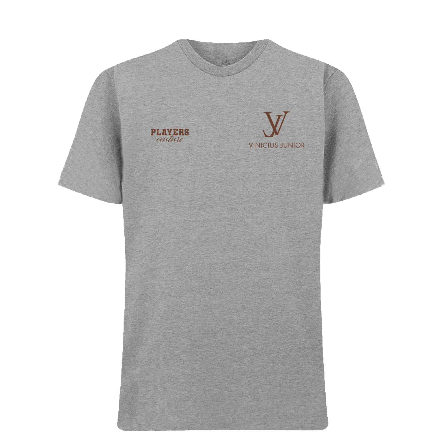 Vinicius Junior Logo Players Couture Mens T-Shirt Gray