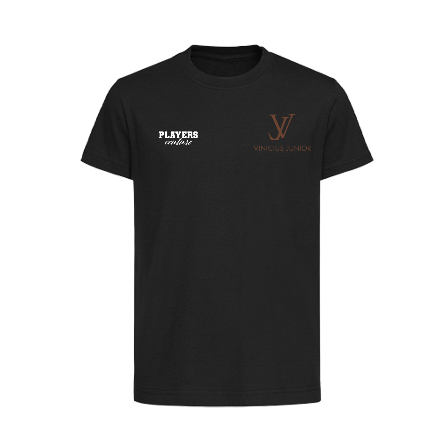 Vinicius Junior Logo Players Couture Kids T-Shirt Black