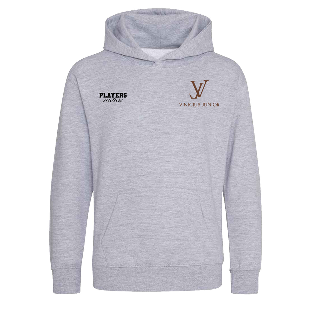 Vinicius Junior Logo Players Couture Kids Hoodie Gray