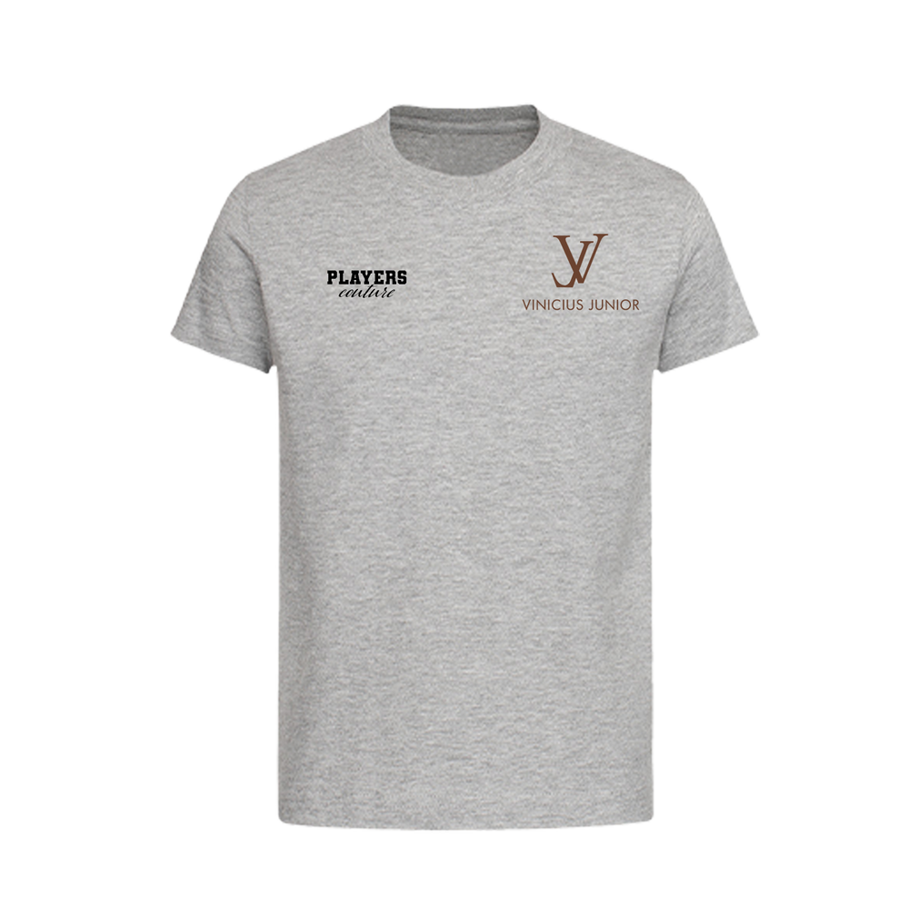 Vinicius Junior Logo Players Couture Kids T-Shirt Gray
