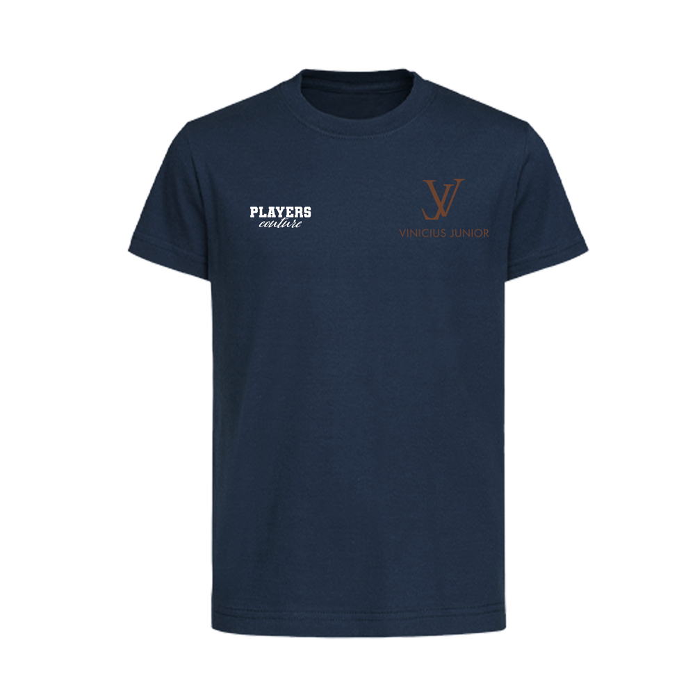 Vinicius Junior Logo Players Couture Kids T-Shirt Navy