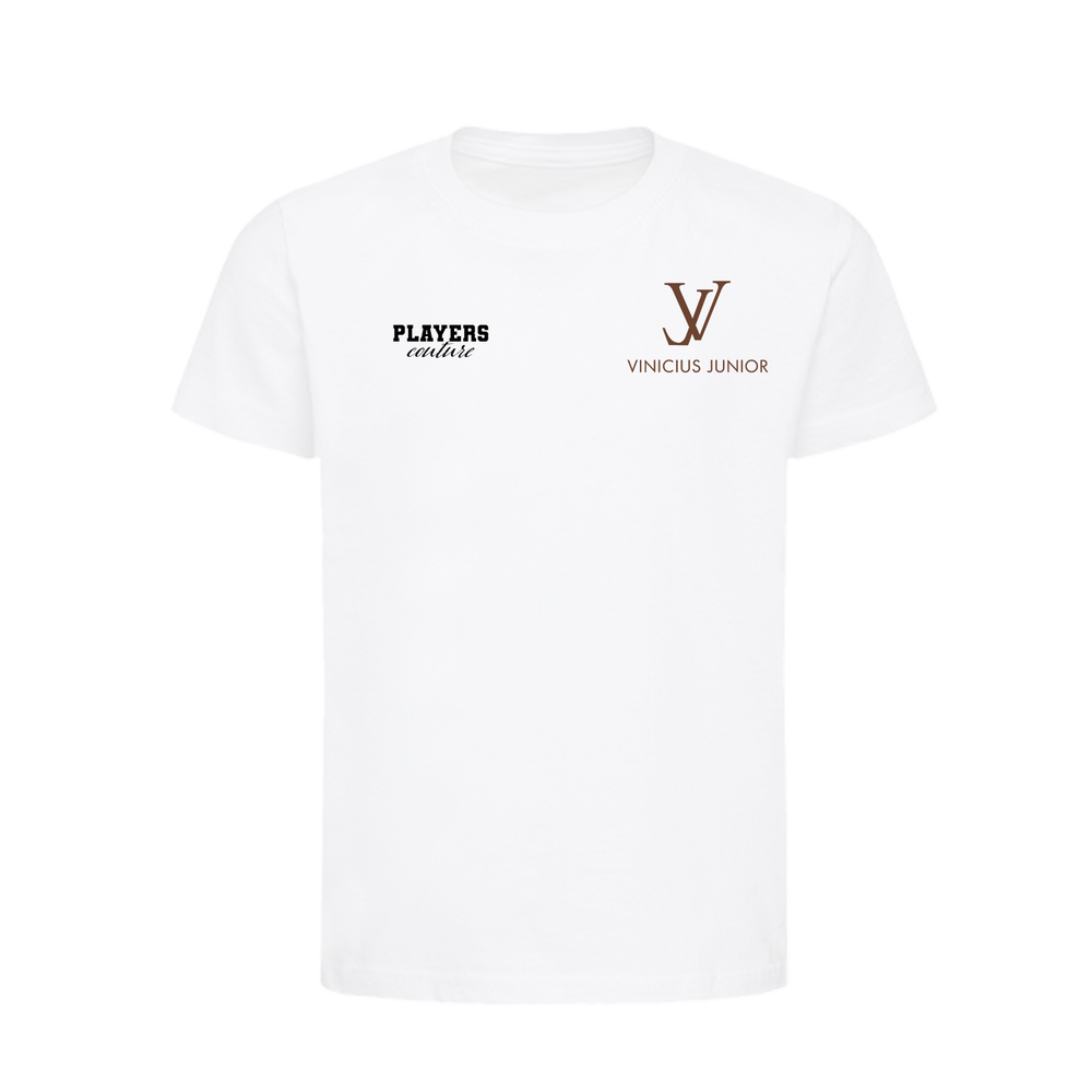 Vinicius Junior Logo Players Couture Kids T-Shirt White