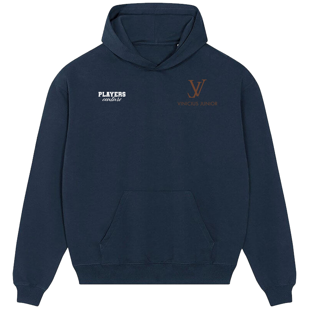 Vinicius Junior Logo Players Couture Men's Casual Hoodie Navy
