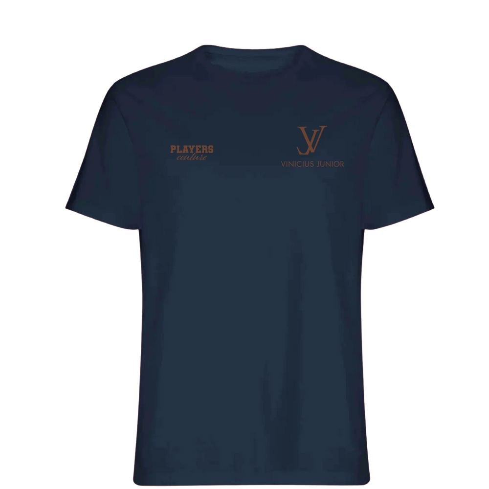 Vinicius Junior Logo Players Couture Mens T-Shirt Navy