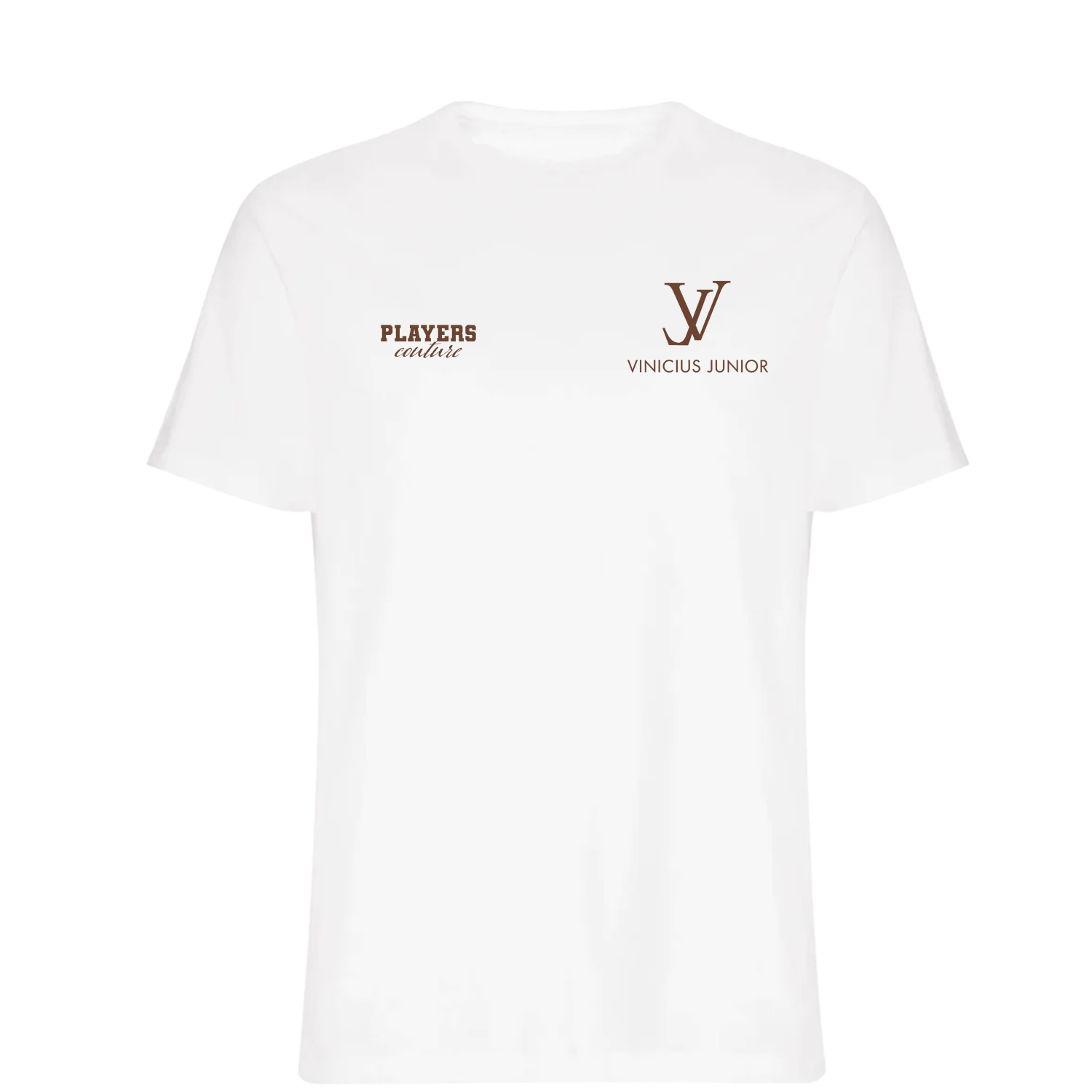 Vinicius Junior Logo Players Couture Mens T-Shirt White