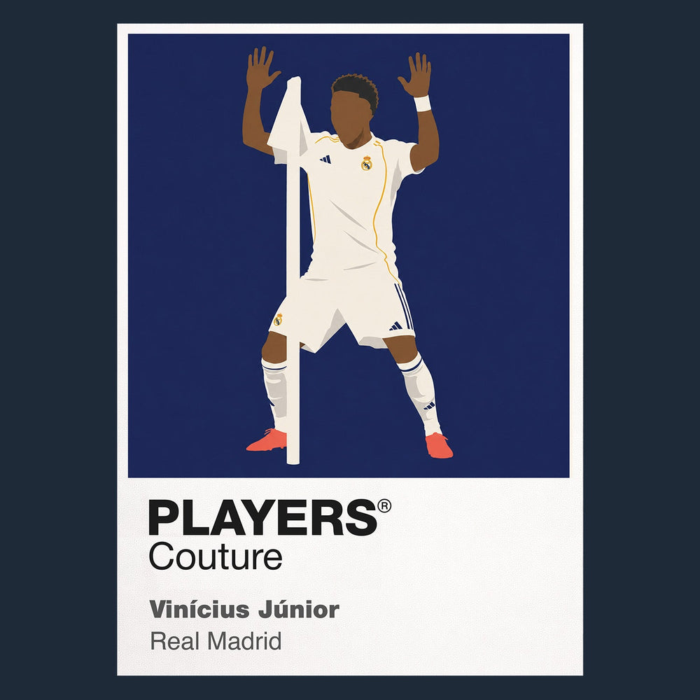 Vinicius Junior Real Madrid Icon Frame Kids T-Shirt — Navy Artwork