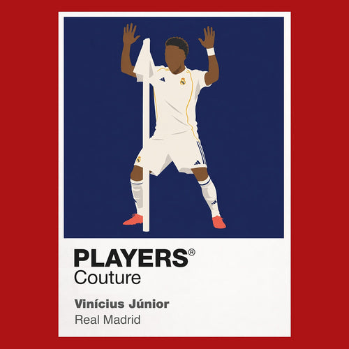 Vinicius Junior Real Madrid Icon Frame Men's Hoodie — Red Artwork