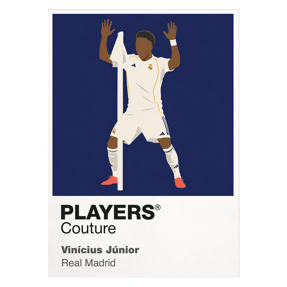 Vinicius Junior Real Madrid Icon Frame Kids T-Shirt — White Artwork
